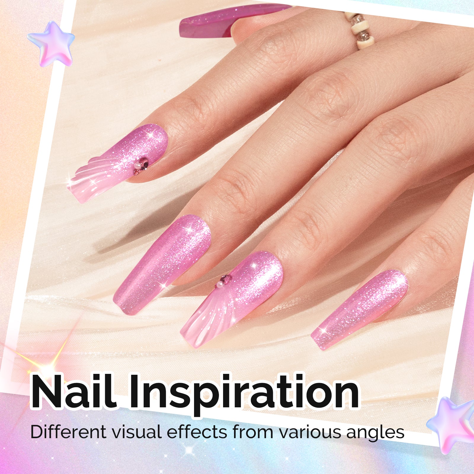 G2610 Jelly Pink Aurora Shimmer - TPO-Free Thick Gel Nail Polish(15ml) - 图片3