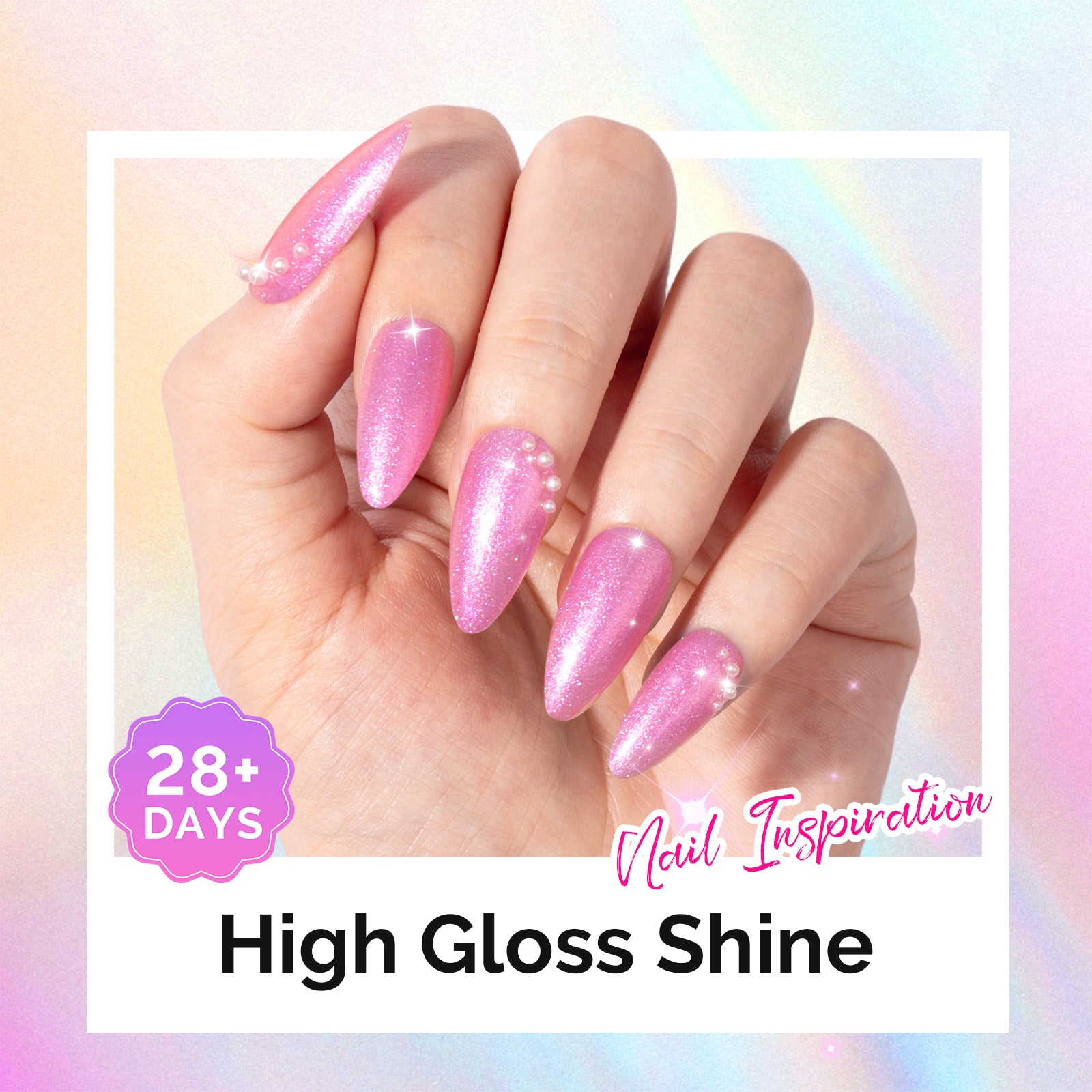 G2610 Jelly Pink Aurora Shimmer - TPO-Free Thick Gel Nail Polish(15ml) - 图片6