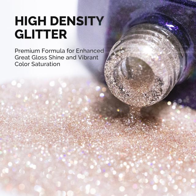 Galaliver Glitter Gel Nail Polish 15ml - X03 Nude Pink