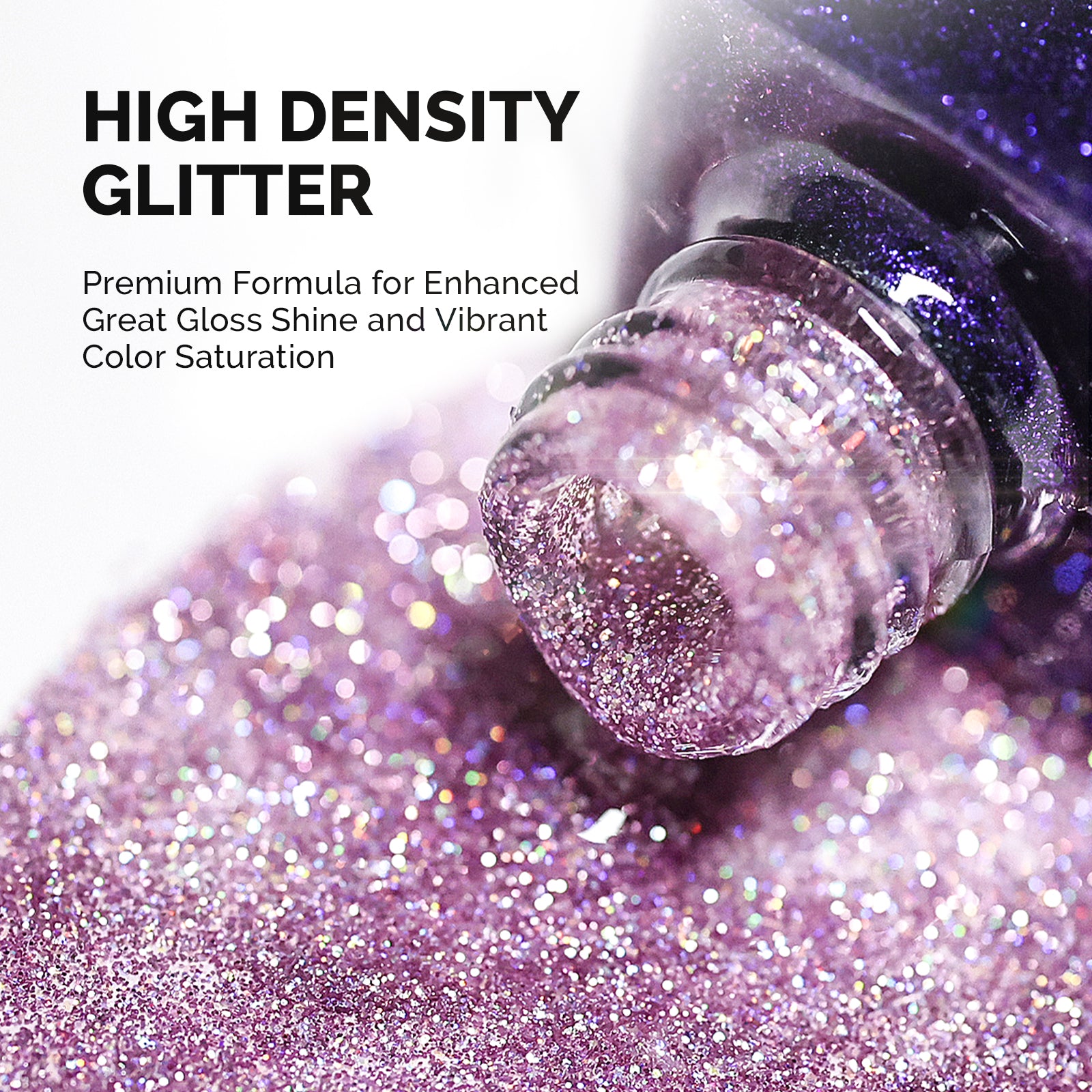 Galaliver Glitter Gel Nail Polish 15ml - X06 Free Purple - 图片2