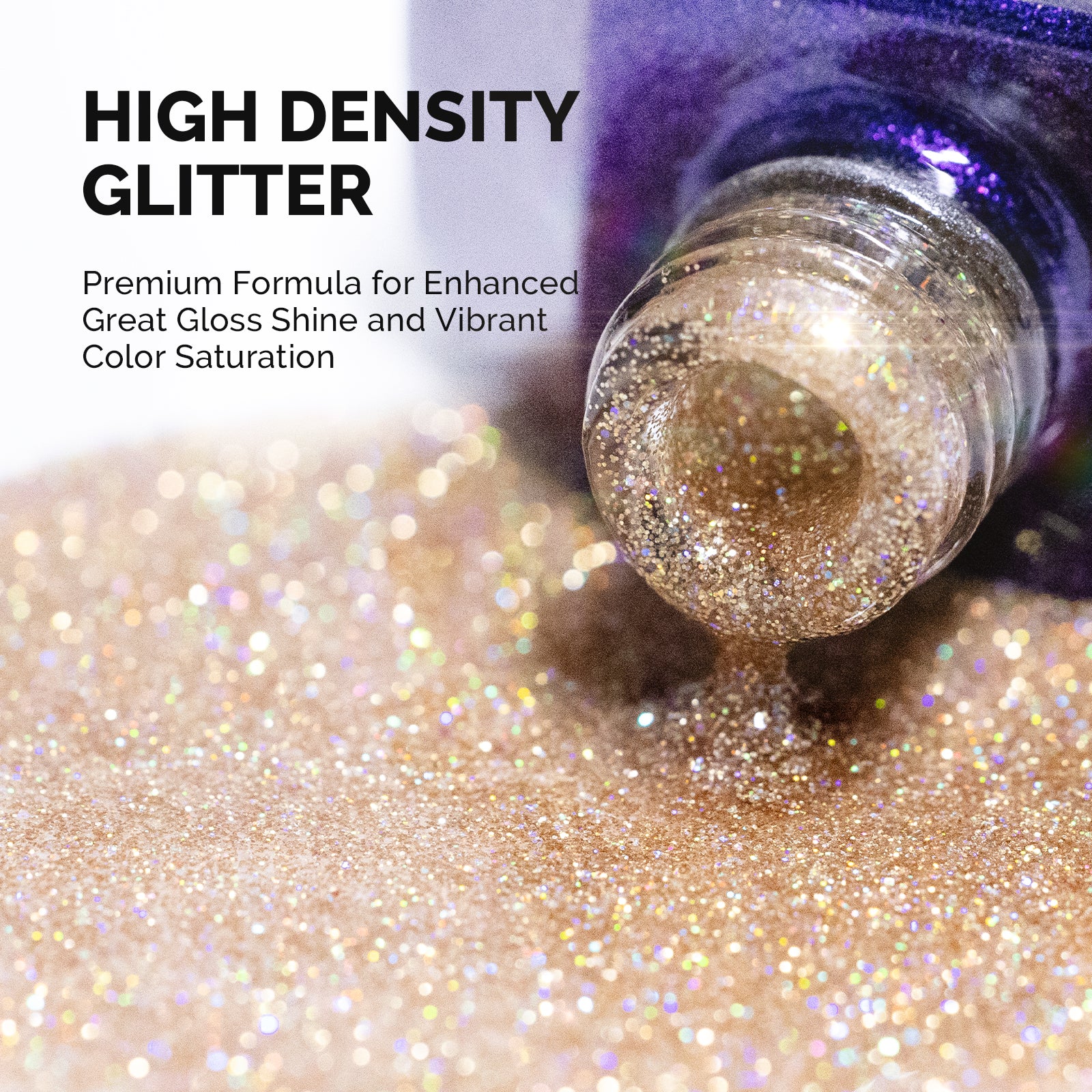 Galaliver Glitter Gel Nail Polish 15ml - X07 Golden Brown - 图片2