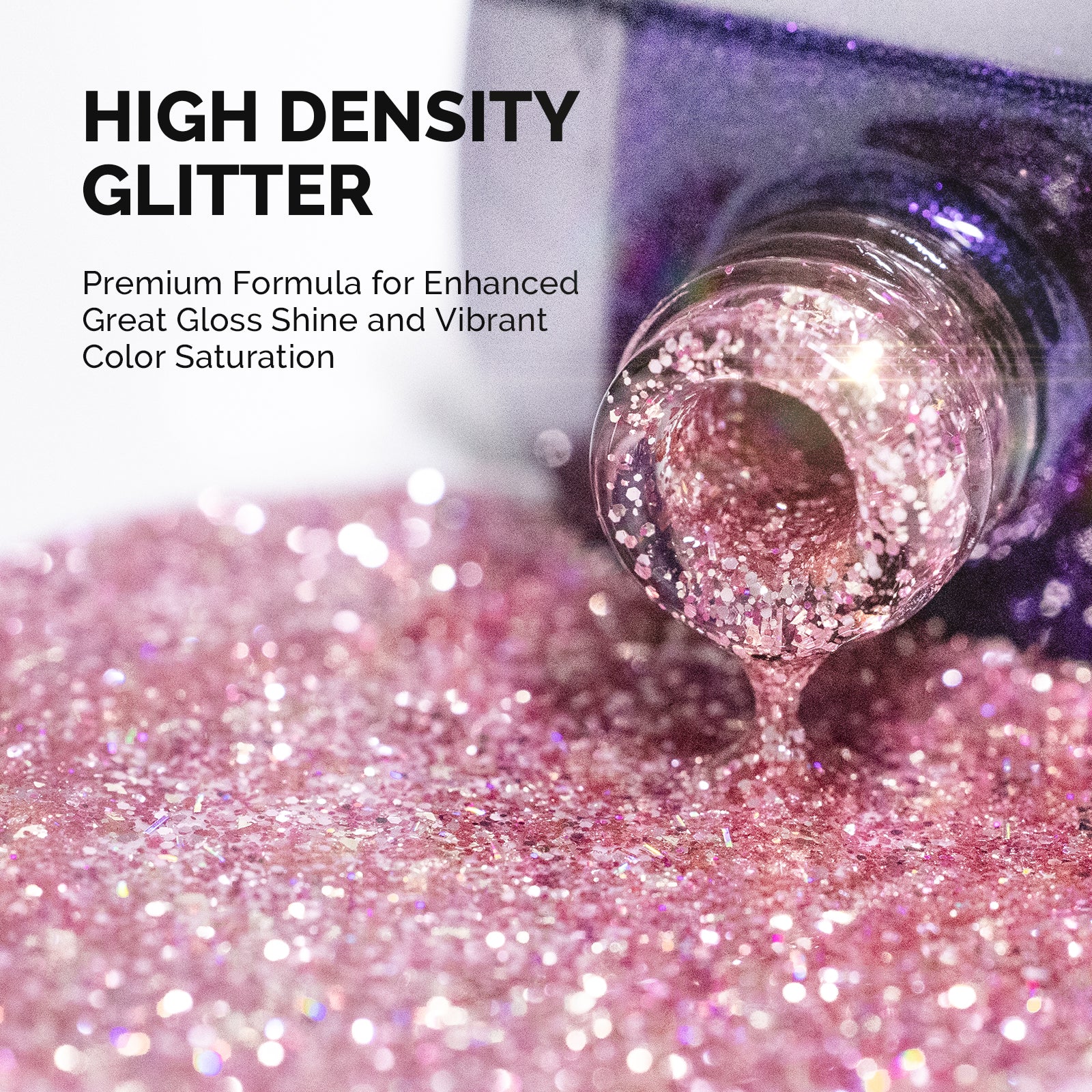 Galaliver Glitter Gel Nail Polish 15ml - X12 Sweet Pink - 图片2