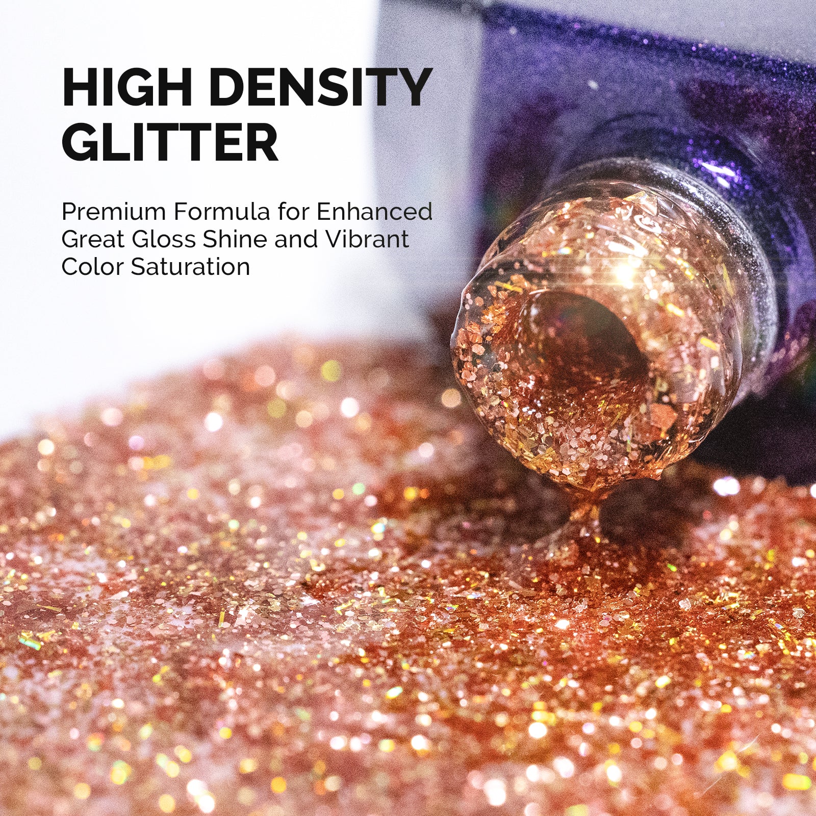 Galaliver Glitter Gel Nail Polish 15ml - X13 Happy Orange - 图片2