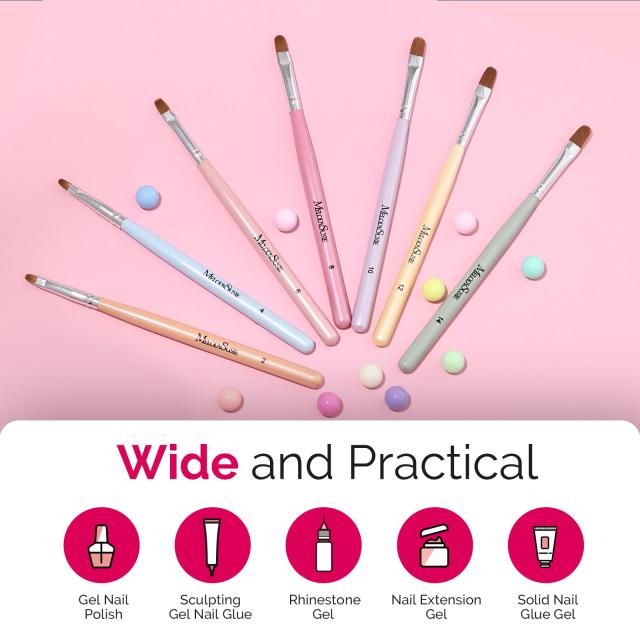 Gel Nail Art Brush 7Pcs