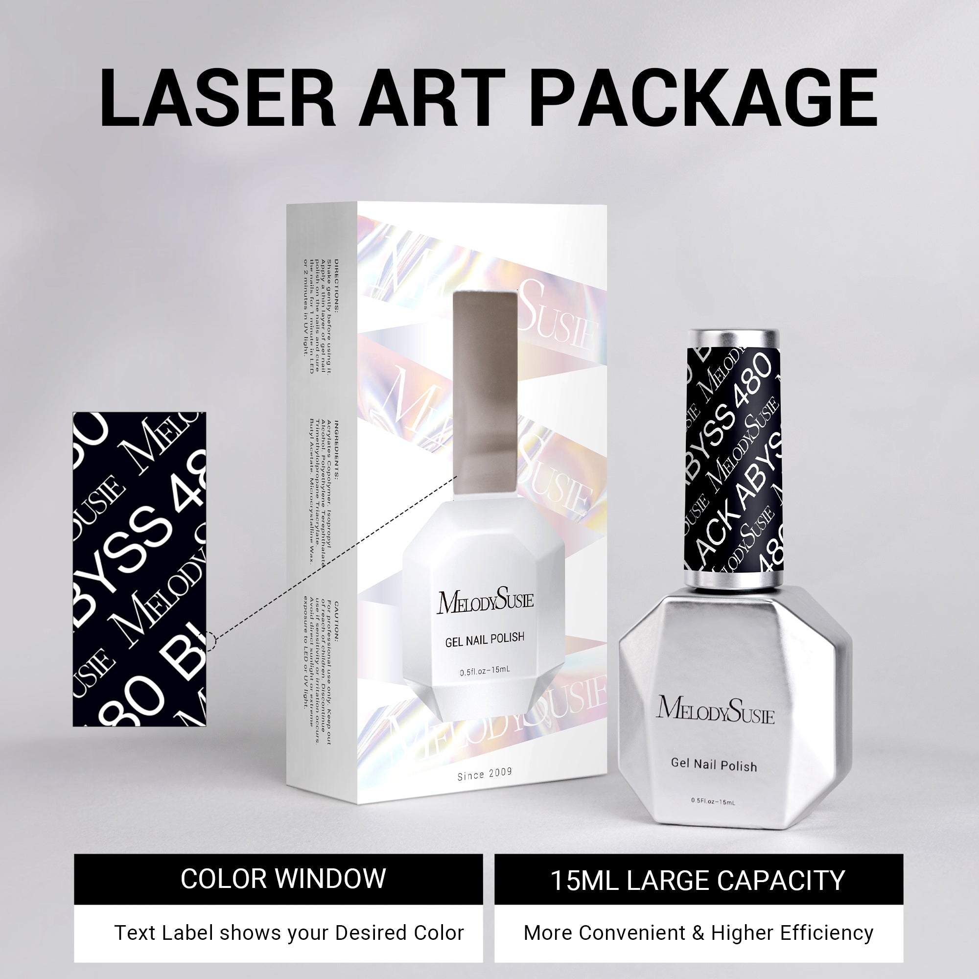 480 Black Abyss - TPO-Free Thick Gel Nail Polish(15ml) - 图片6