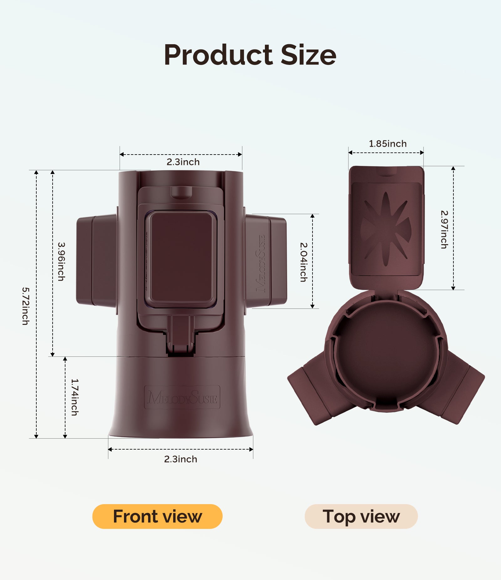 GelCarousel Rotatable Nail Art DIY Station - Brown - 图片5