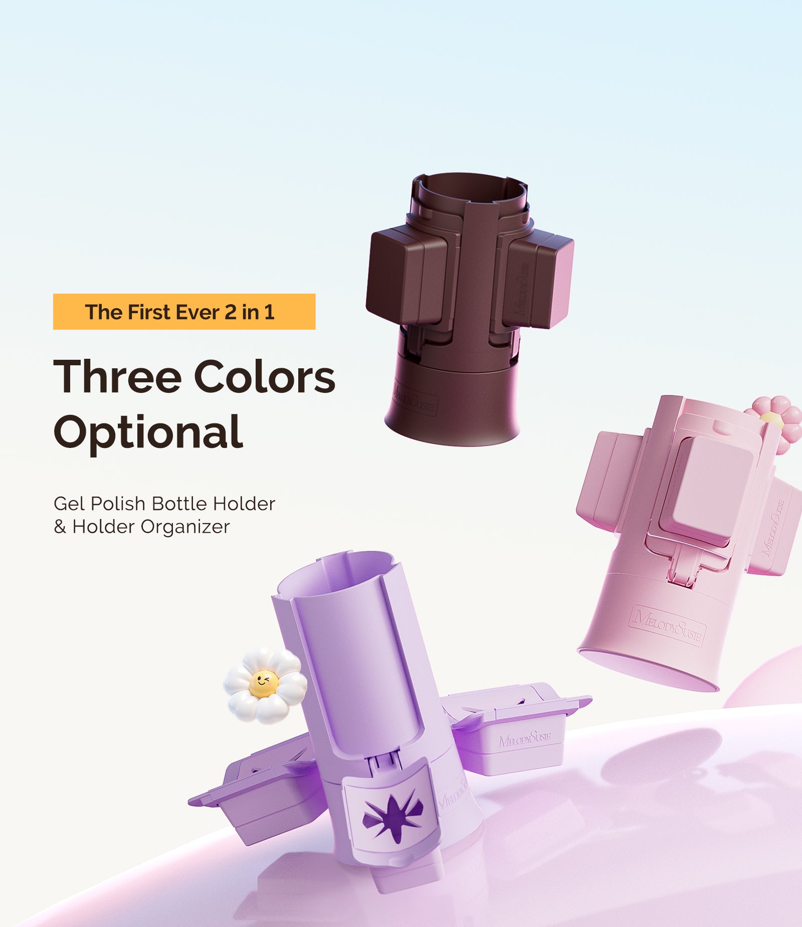 GelCarousel Rotatable Nail Art DIY Station - Purple - 图片10