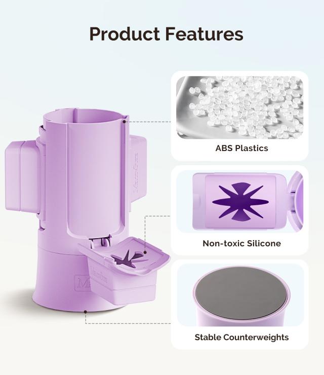 GelCarousel Rotatable Nail Art DIY Station - Purple