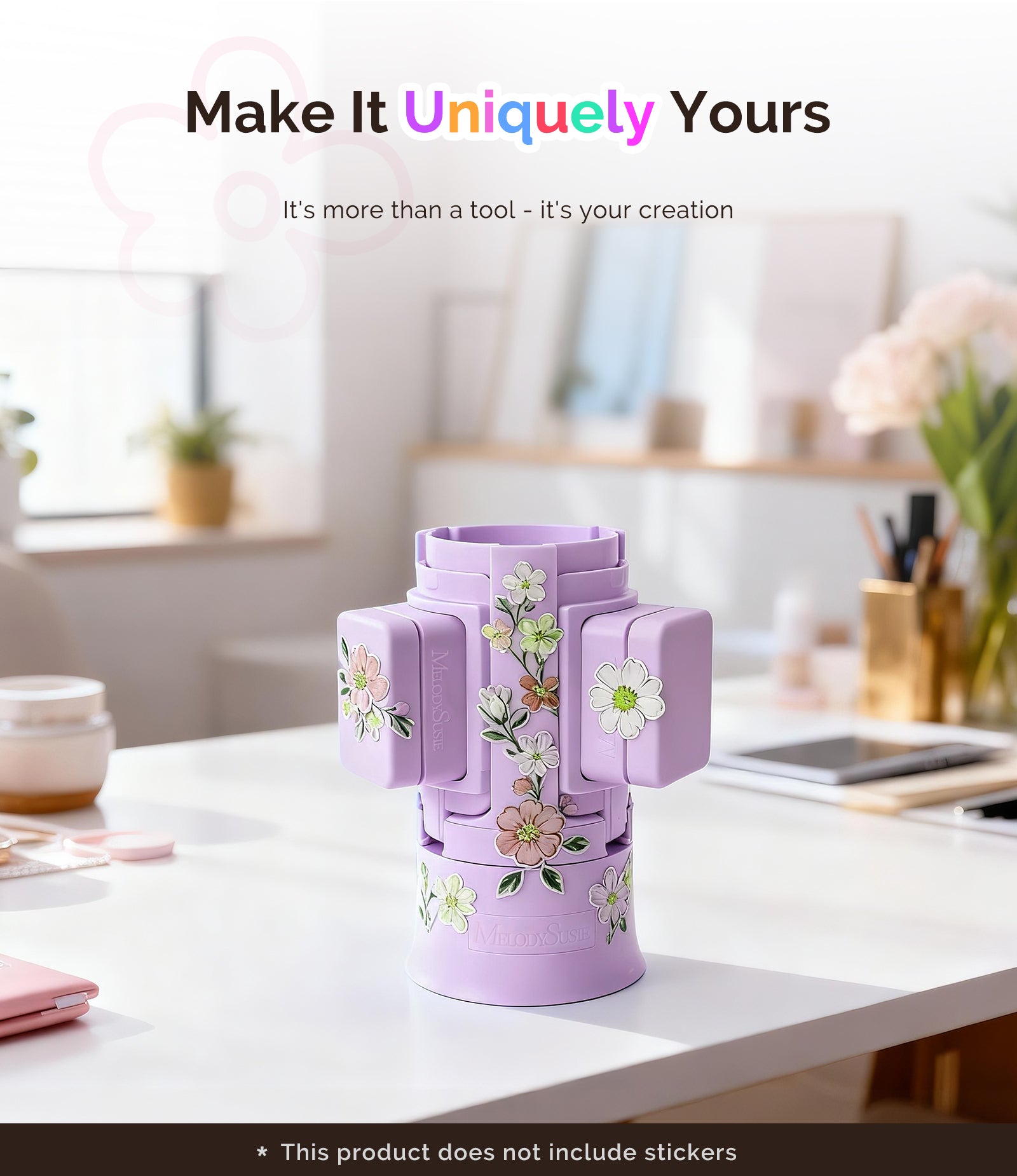 GelCarousel Rotatable Nail Art DIY Station - Purple - 图片5