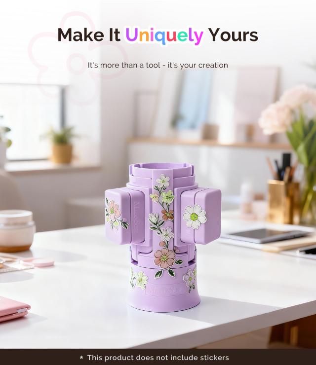 GelCarousel Rotatable Nail Art DIY Station - Purple