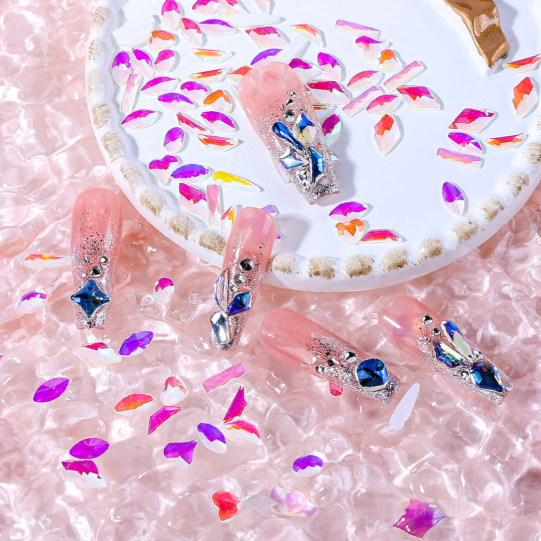 Glamour Aurora Mixed Rhinestones Set - 图片5