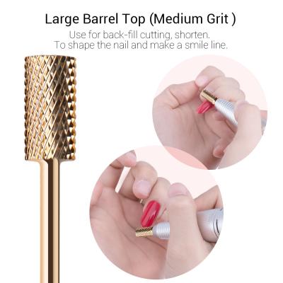 Gold Carbide Nail Drill Bits Set (7Pcs)