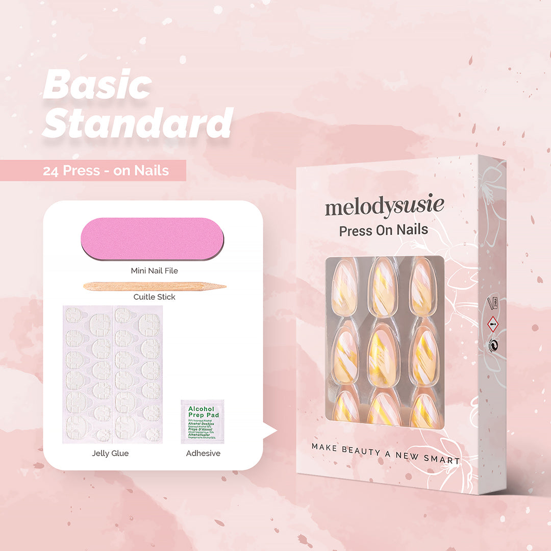 Golden Beach Acrylic Press On Nails Kits - 图片2