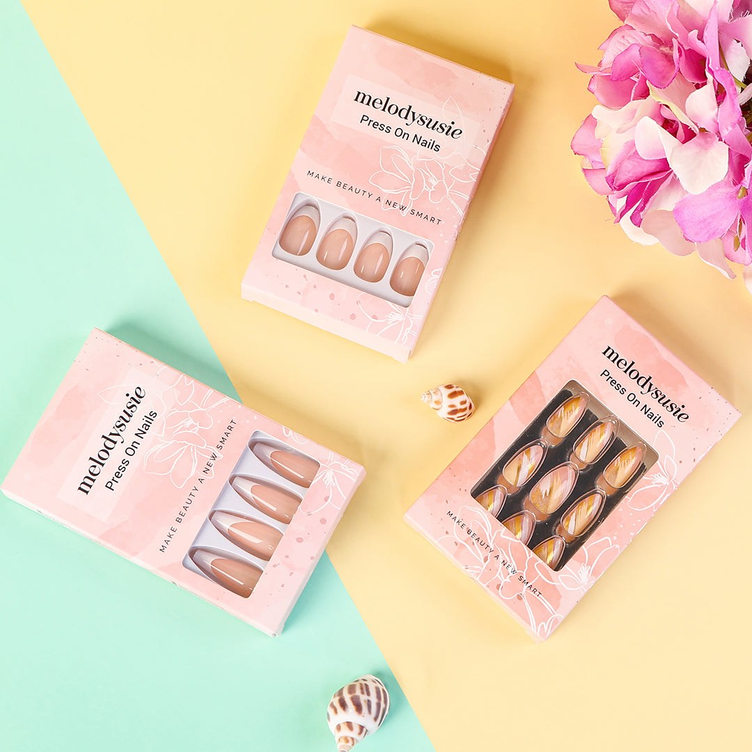 Golden Beach Acrylic Press On Nails Kits - 图片4