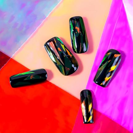 Gorgeous Holographic Nail Cellophane Foils Sticker Set