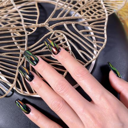 Gorgeous Holographic Nail Cellophane Foils Sticker Set