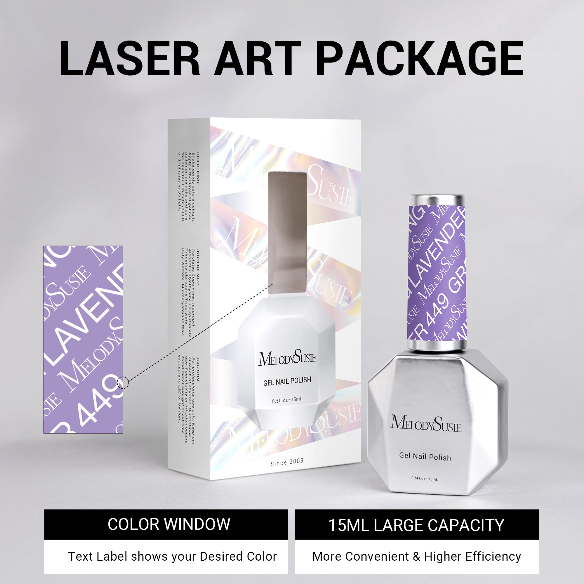 449 Growing Lavender - TPO-Free Thick Gel Nail Polish(15ml) - 图片6