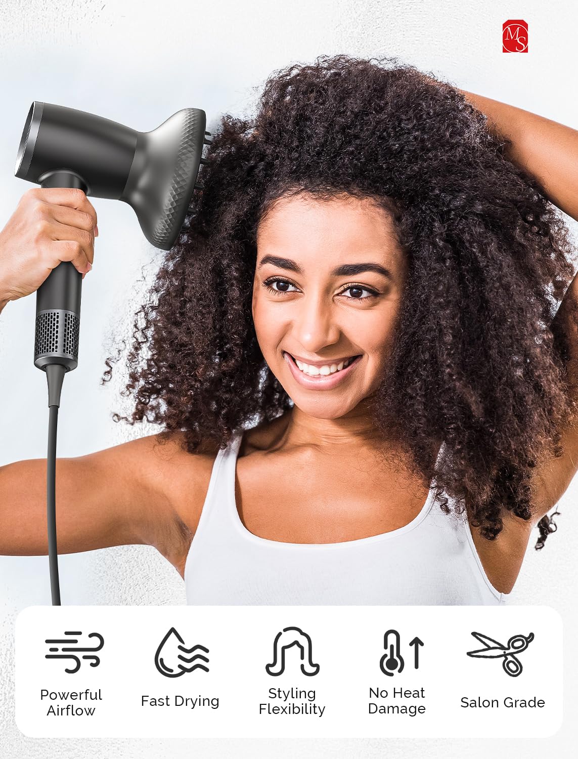 Hair Dryer Diffuser Attachment for H-S160E Hair Dryer - (US ONLY) - 图片2