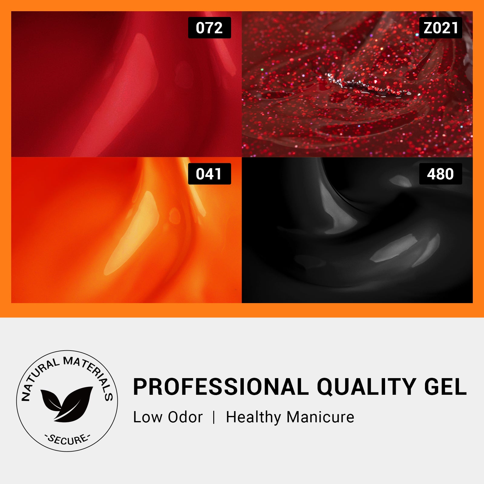 Halloween 15ml TPO-Free Thick Gel Nail Polish Kit - 4Pcs - 图片2