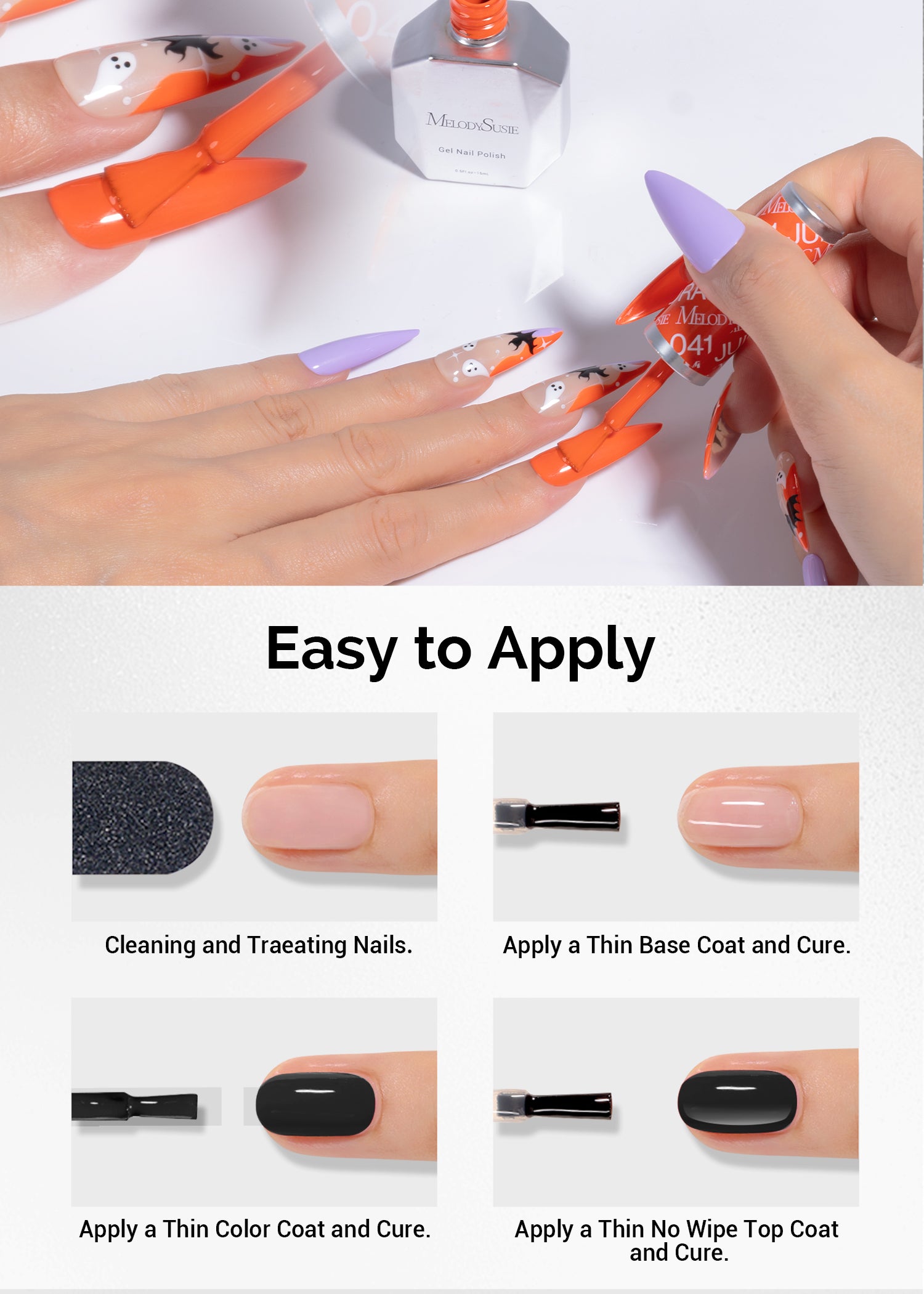 Halloween 15ml Gel Nail Polish Set - 图片6