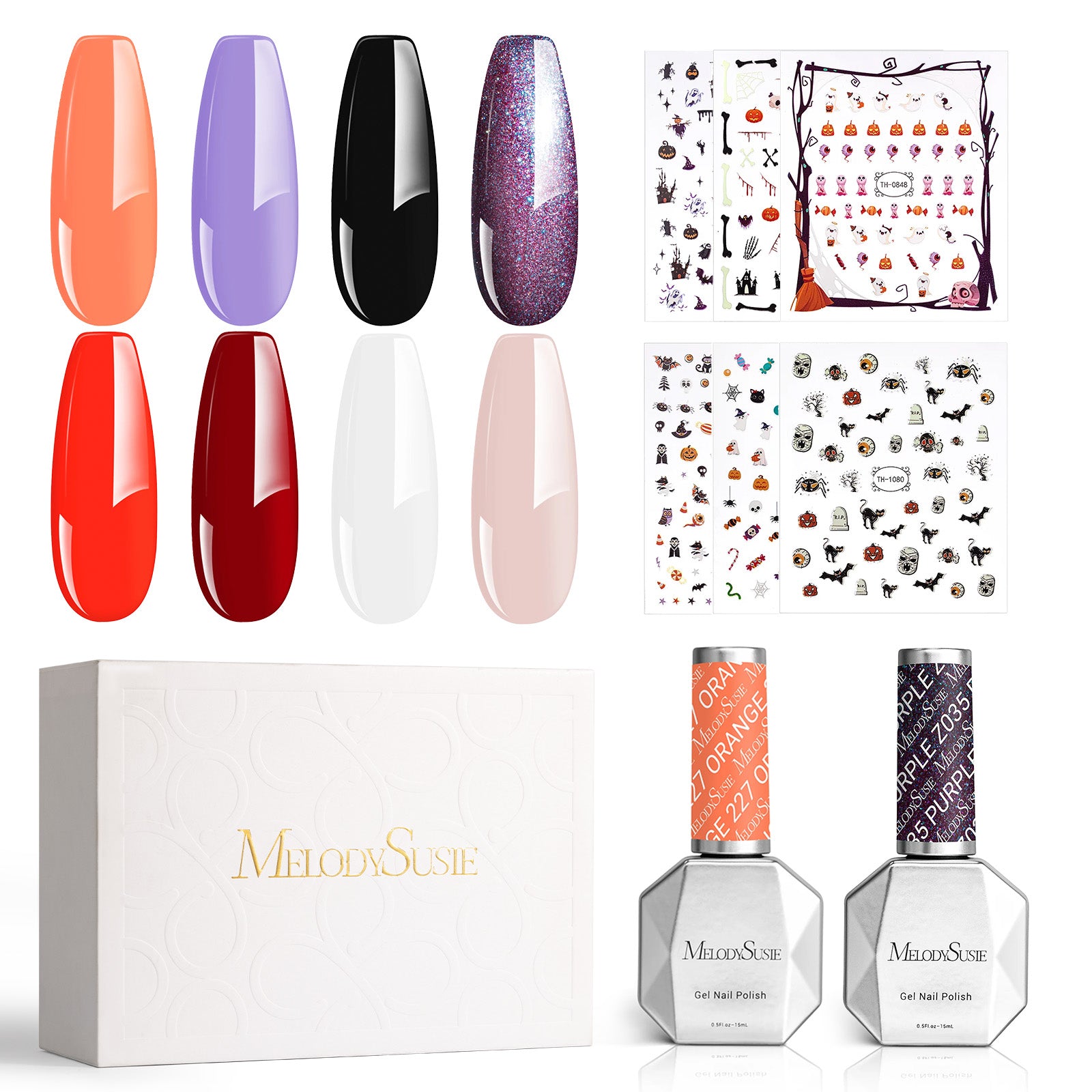 Halloween 15ml Gel Nail Polish Set - 图片8