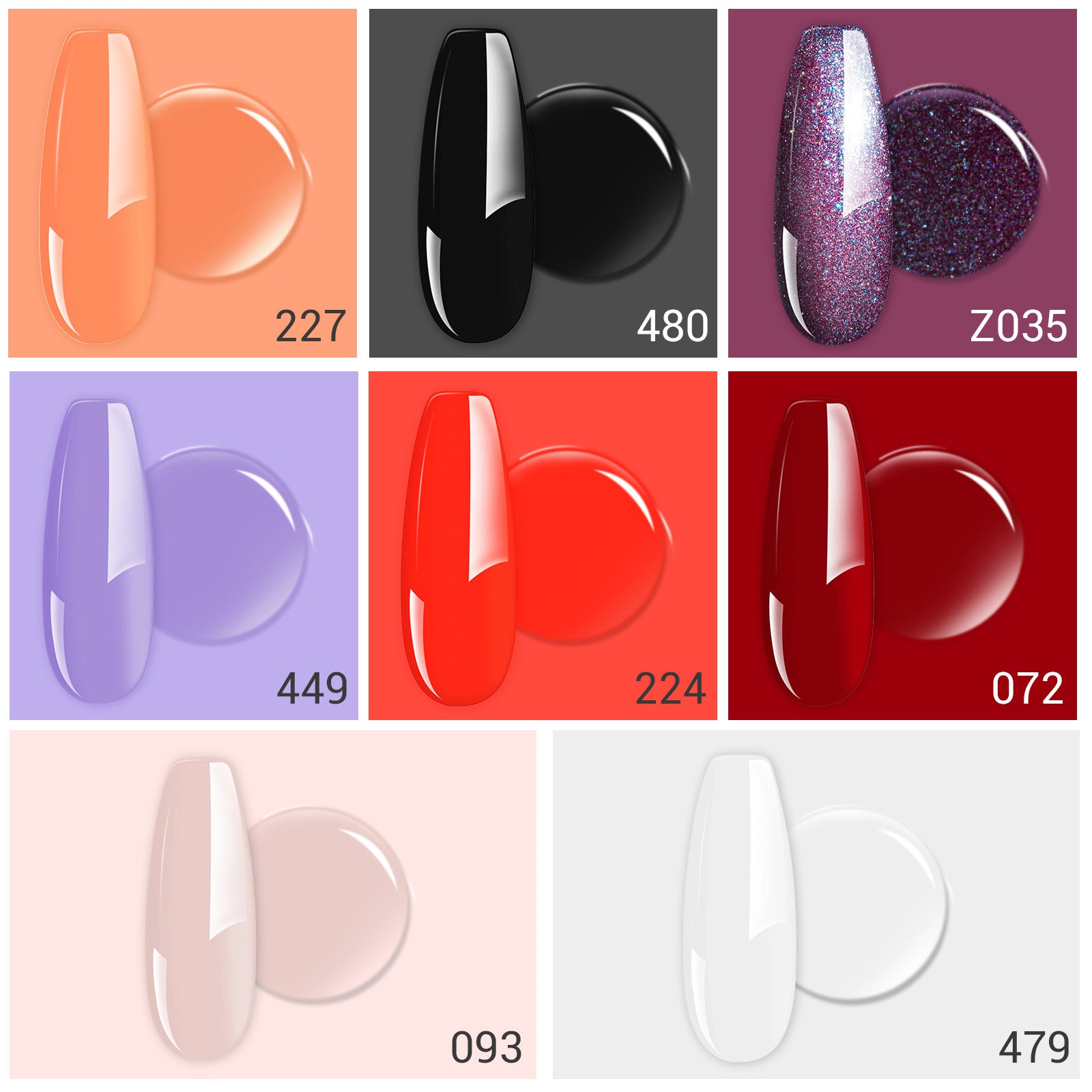 Halloween 15ml Gel Nail Polish Set - 图片7