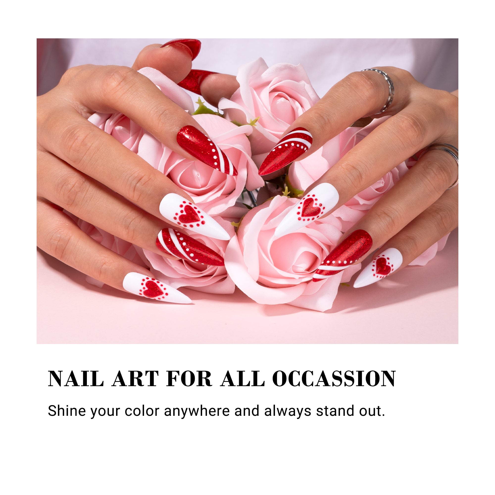 Z049 Heartbeat Red - TPO-Free Thick Gel Nail Polish(15ml) - 图片3