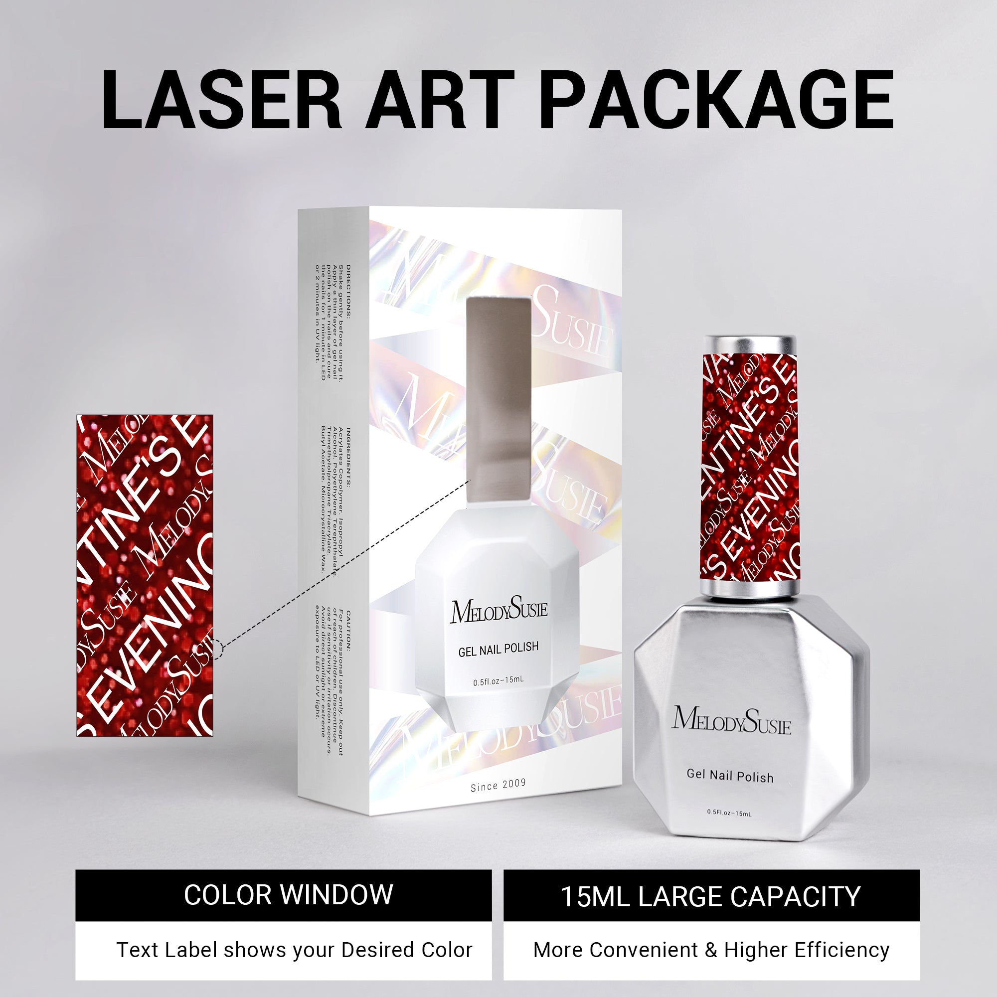 Z049 Heartbeat Red - TPO-Free Thick Gel Nail Polish(15ml) - 图片5