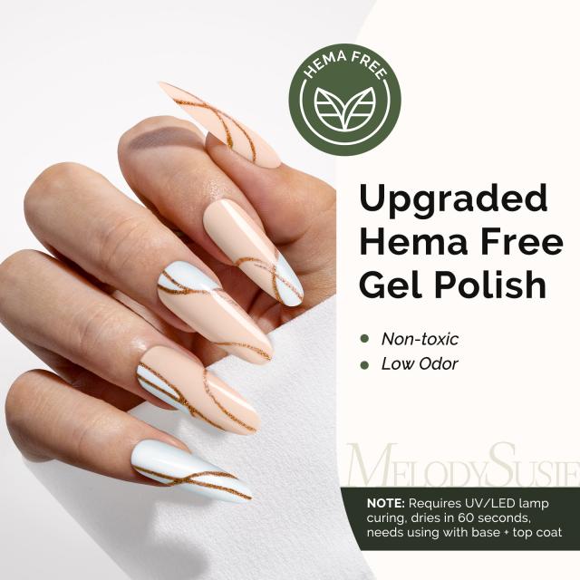HEMA-Free Gel Nail Polish 0.5 fl oz/15ml - K0433 Thick Light Nude