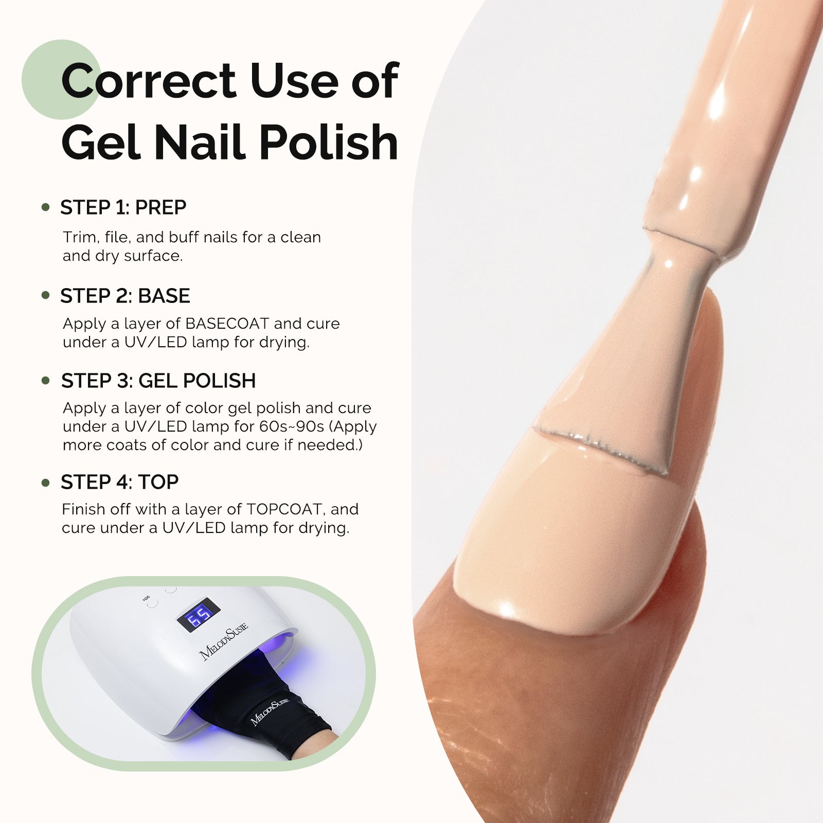 HEMA-Free Gel Nail Polish 0.5 fl oz/15ml - K0433 Thick Light Nude - 图片5