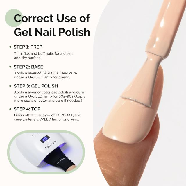 HEMA-Free Gel Nail Polish 0.5 fl oz/15ml - K0433 Thick Light Nude