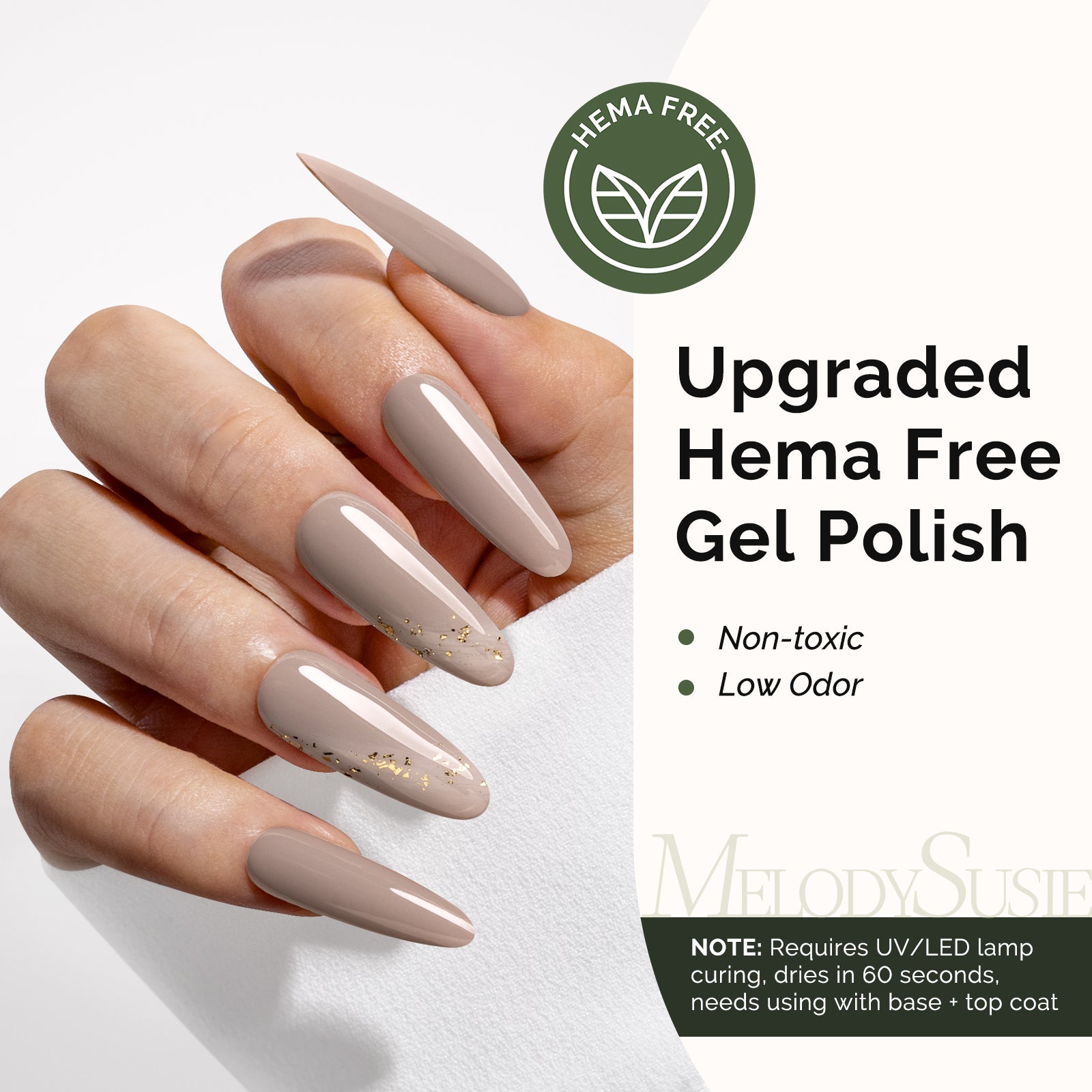 HEMA-Free Gel Nail Polish 0.5 fl oz/15ml - K0474 Thick Gray Nude - 图片2