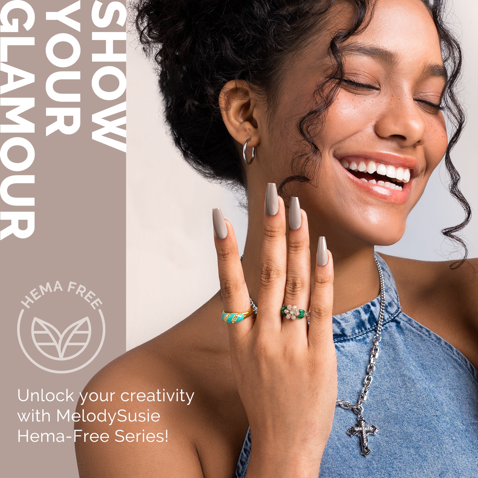 HEMA-Free Gel Nail Polish 0.5 fl oz/15ml - K0474 Thick Gray Nude - 图片4