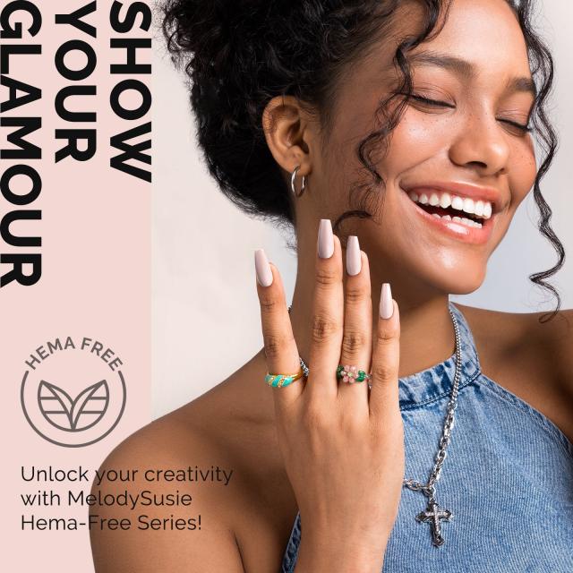 HEMA-Free Gel Nail Polish 0.5 fl oz/15ml - K0484 Thick White Nude Pink