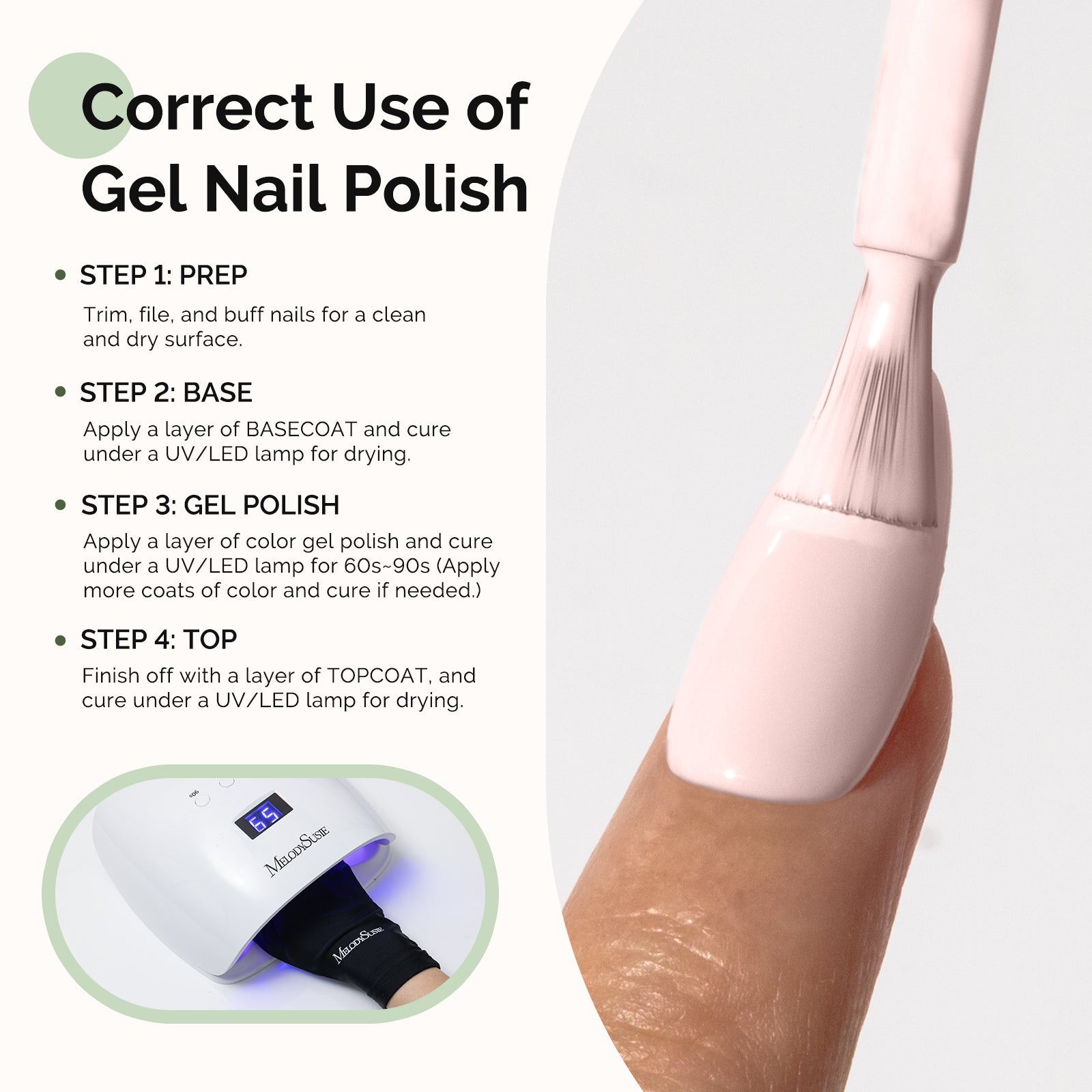 HEMA-Free Gel Nail Polish 0.5 fl oz/15ml - K0484 Thick White Nude Pink - 图片5