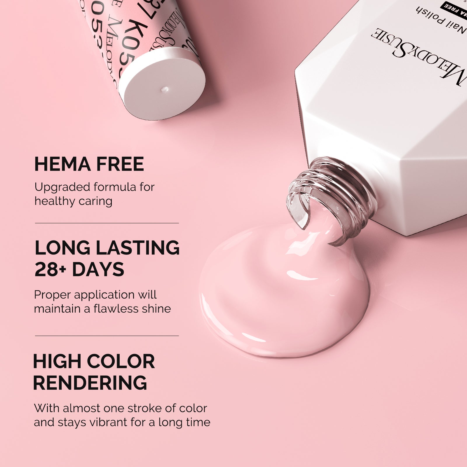 HEMA-Free Gel Nail Polish 0.5 fl oz/15ml - K0537 Thick Beige Pink - 图片3