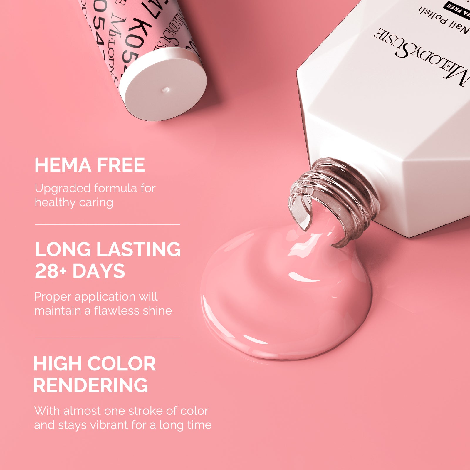 HEMA-Free Gel Nail Polish 0.5 fl oz/15ml - K0547 Thick Blush Pink - 图片3