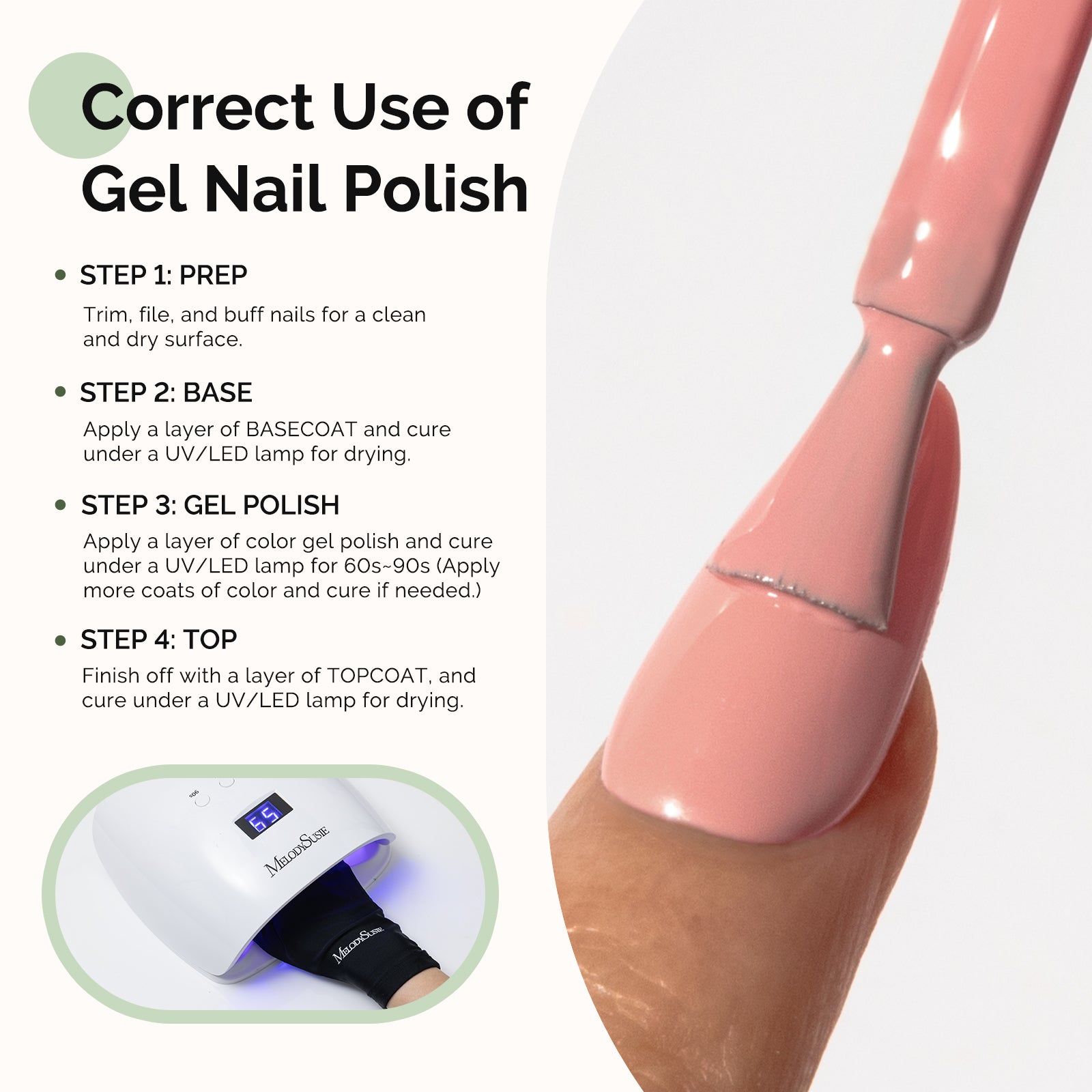 HEMA-Free Gel Nail Polish 0.5 fl oz/15ml - K0548 Thick Orange Pink - 图片5