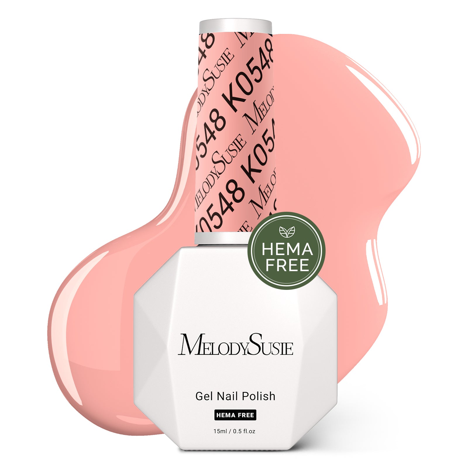 HEMA-Free Gel Nail Polish 0.5 fl oz/15ml - K0548 Thick Orange Pink