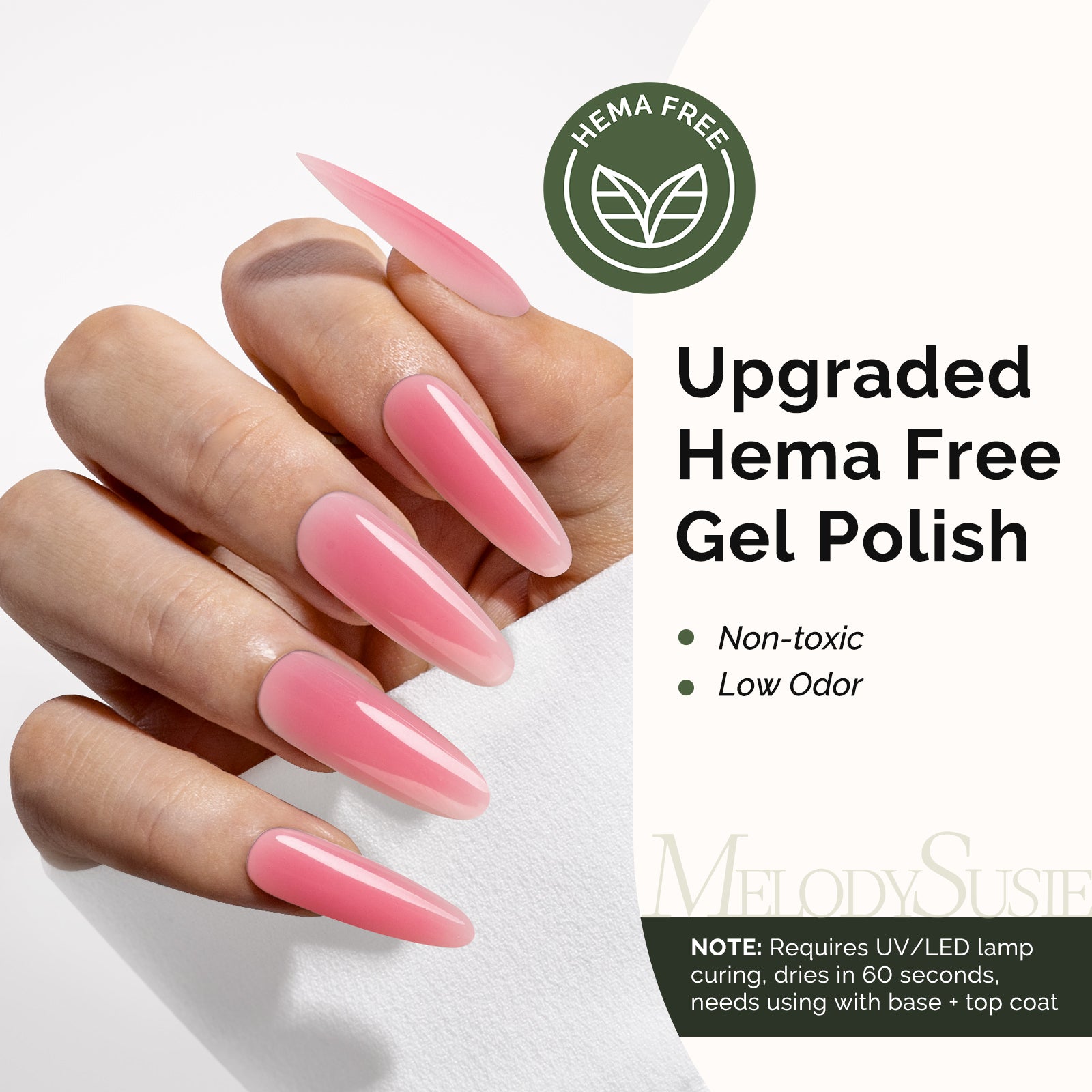 HEMA-Free Gel Nail Polish 0.5 fl oz/15ml - K0566 Thick Rose Pink - 图片2