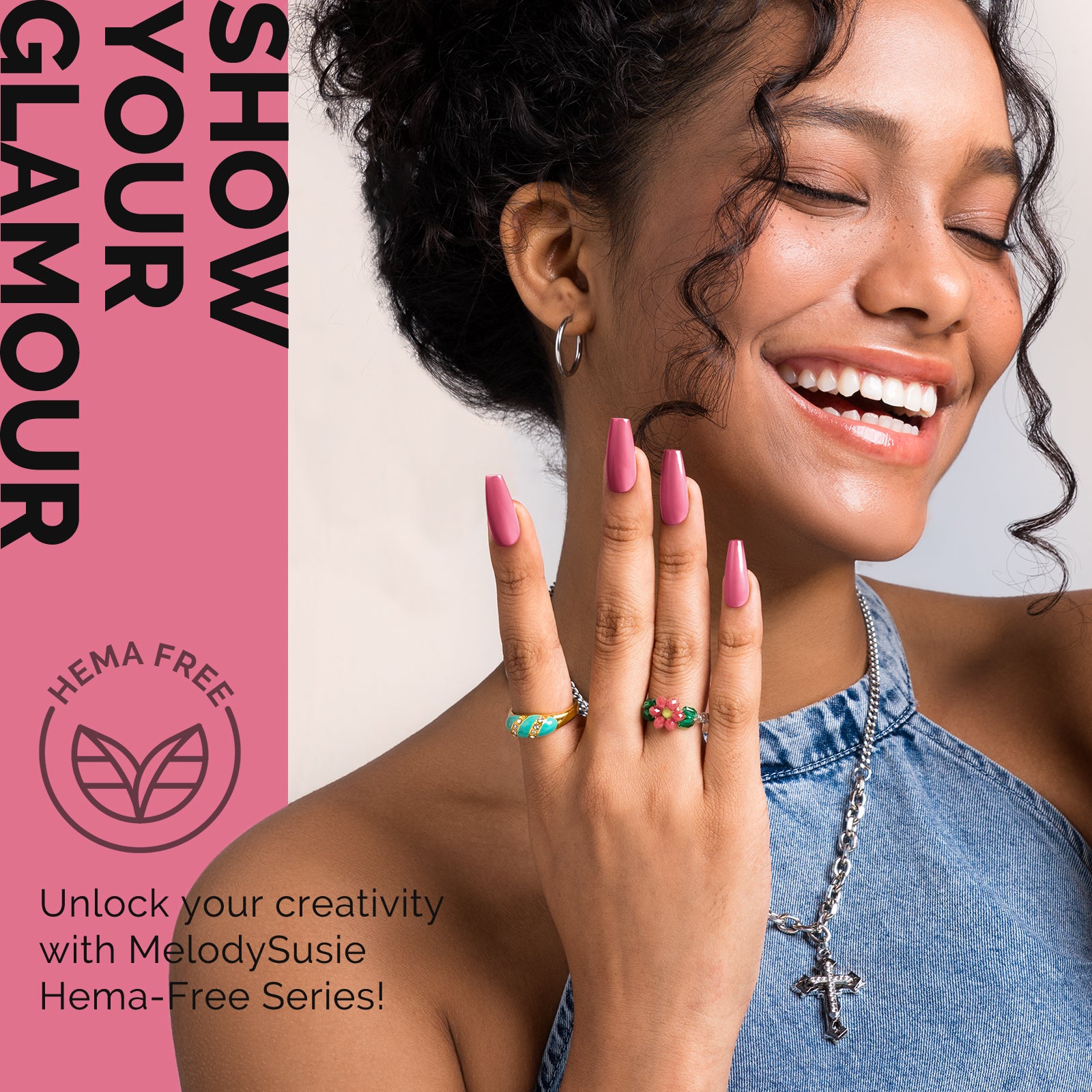 HEMA-Free Gel Nail Polish 0.5 fl oz/15ml - K0566 Thick Rose Pink - 图片4