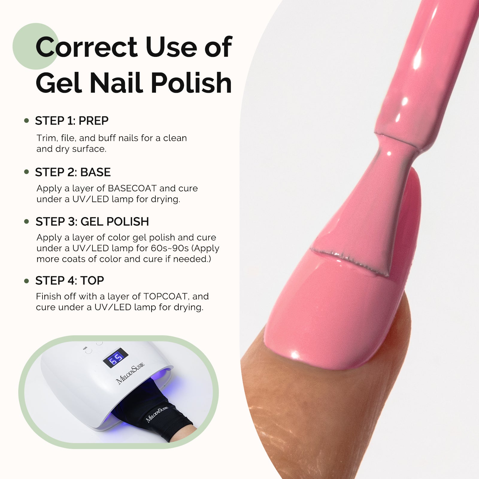 HEMA-Free Gel Nail Polish 0.5 fl oz/15ml - K0566 Thick Rose Pink - 图片5