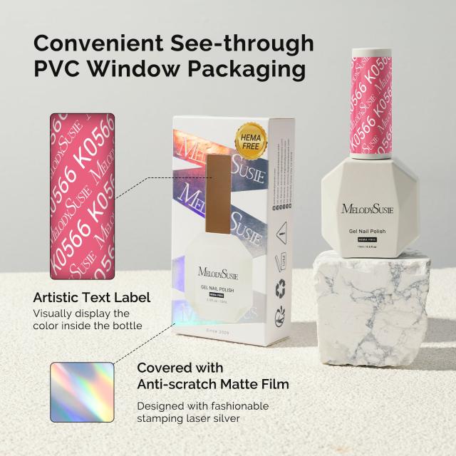 HEMA-Free Gel Nail Polish 0.5 fl oz/15ml - K0566 Thick Rose Pink