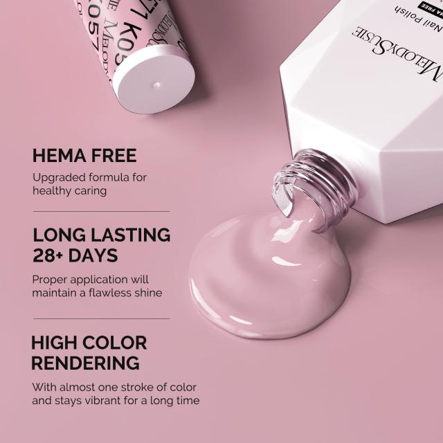HEMA-Free Gel Nail Polish 0.5 fl oz/15ml - K0571 Thick Lavender Nude Pink