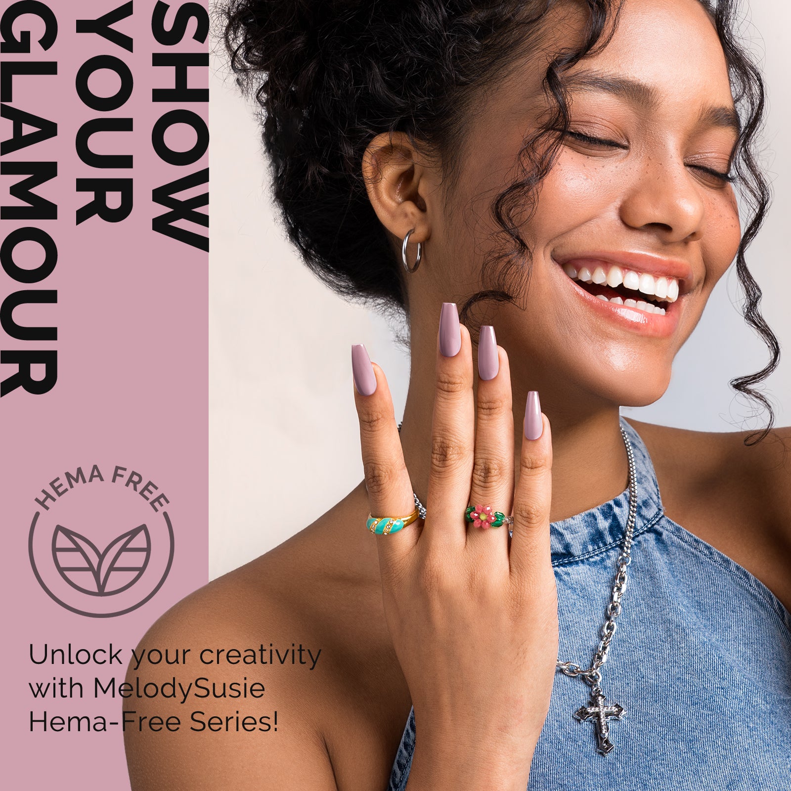 HEMA-Free Gel Nail Polish 0.5 fl oz/15ml - K0571 Thick Lavender Nude Pink - 图片4