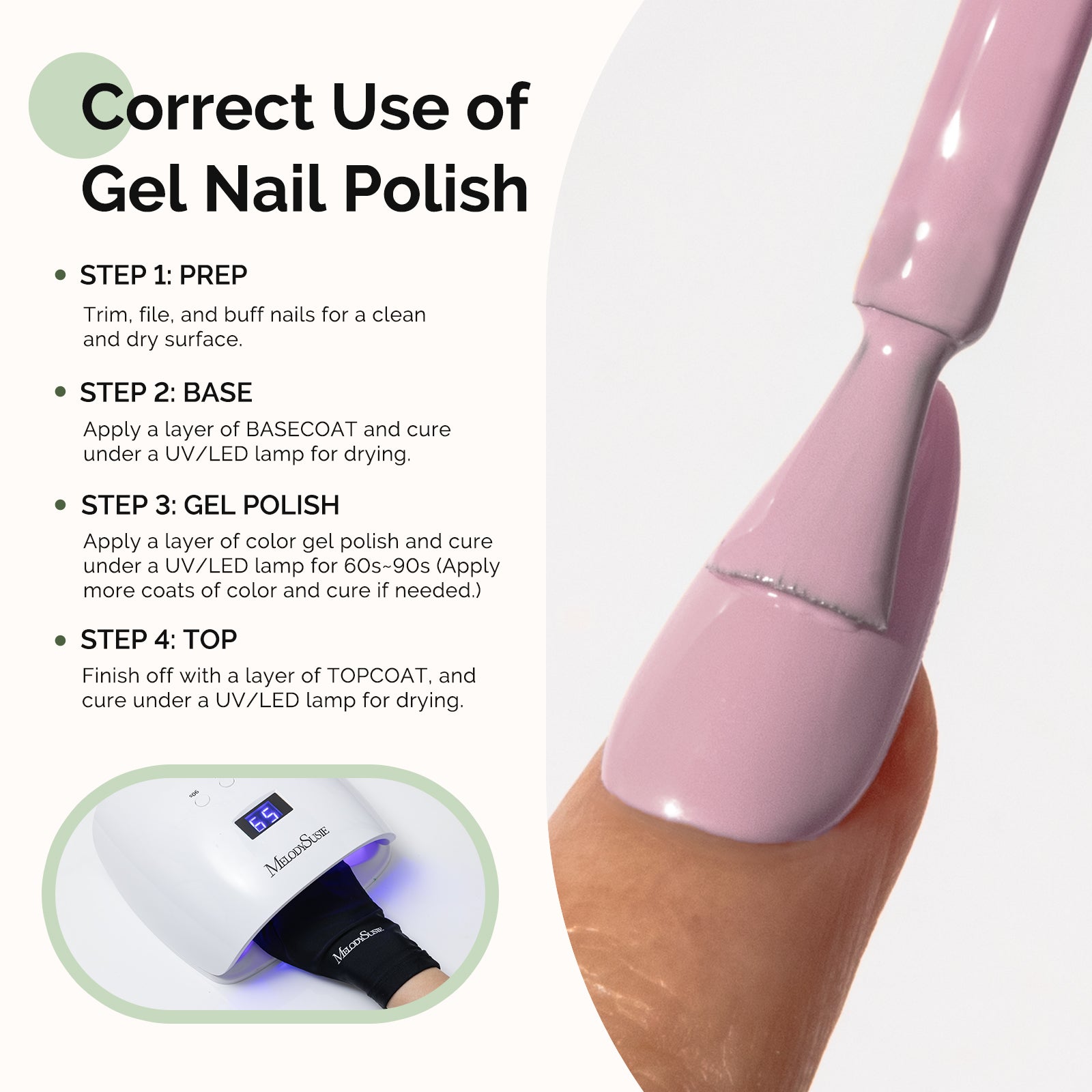 HEMA-Free Gel Nail Polish 0.5 fl oz/15ml - K0571 Thick Lavender Nude Pink - 图片5