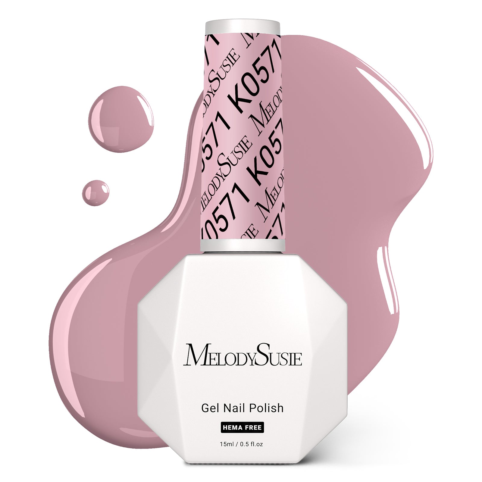 HEMA-Free Gel Nail Polish 0.5 fl oz/15ml - K0571 Thick Lavender Nude Pink