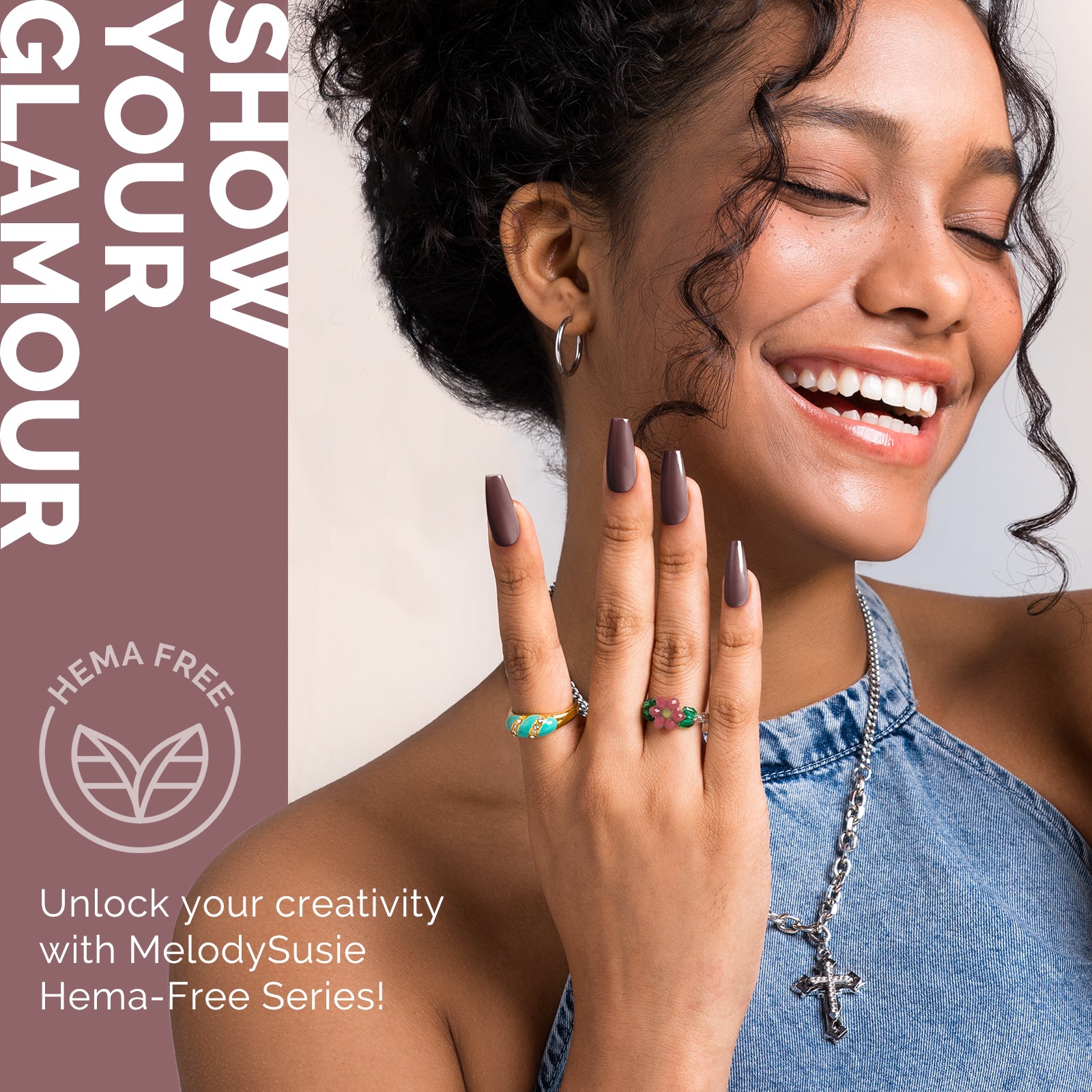 HEMA-Free Gel Nail Polish 0.5 fl oz/15ml - K0579 Thick Deep Rosy Nude - 图片4