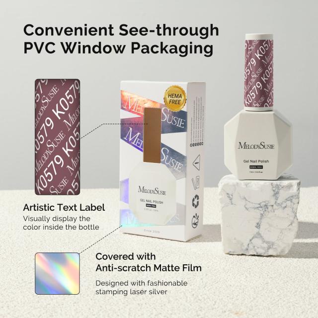 HEMA-Free Gel Nail Polish 0.5 fl oz/15ml - K0579 Thick Deep Rosy Nude