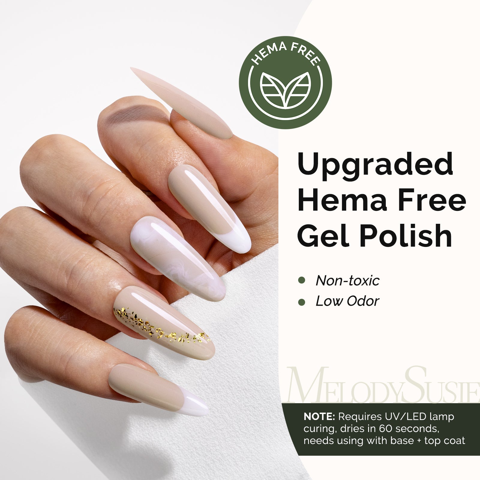 HEMA-Free Gel Nail Polish 0.5 fl oz/15ml - K0589 Thick Beige Nude Pink - 图片2